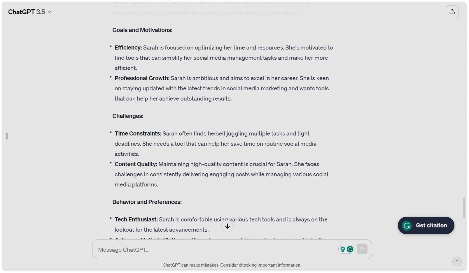 Developing Customer Personas