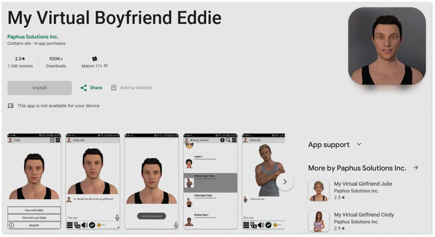 My Virtual Boyfriend Eddie