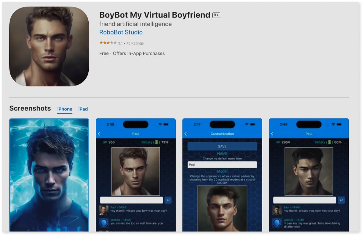 Best AI Boyfriend Apps for Free 