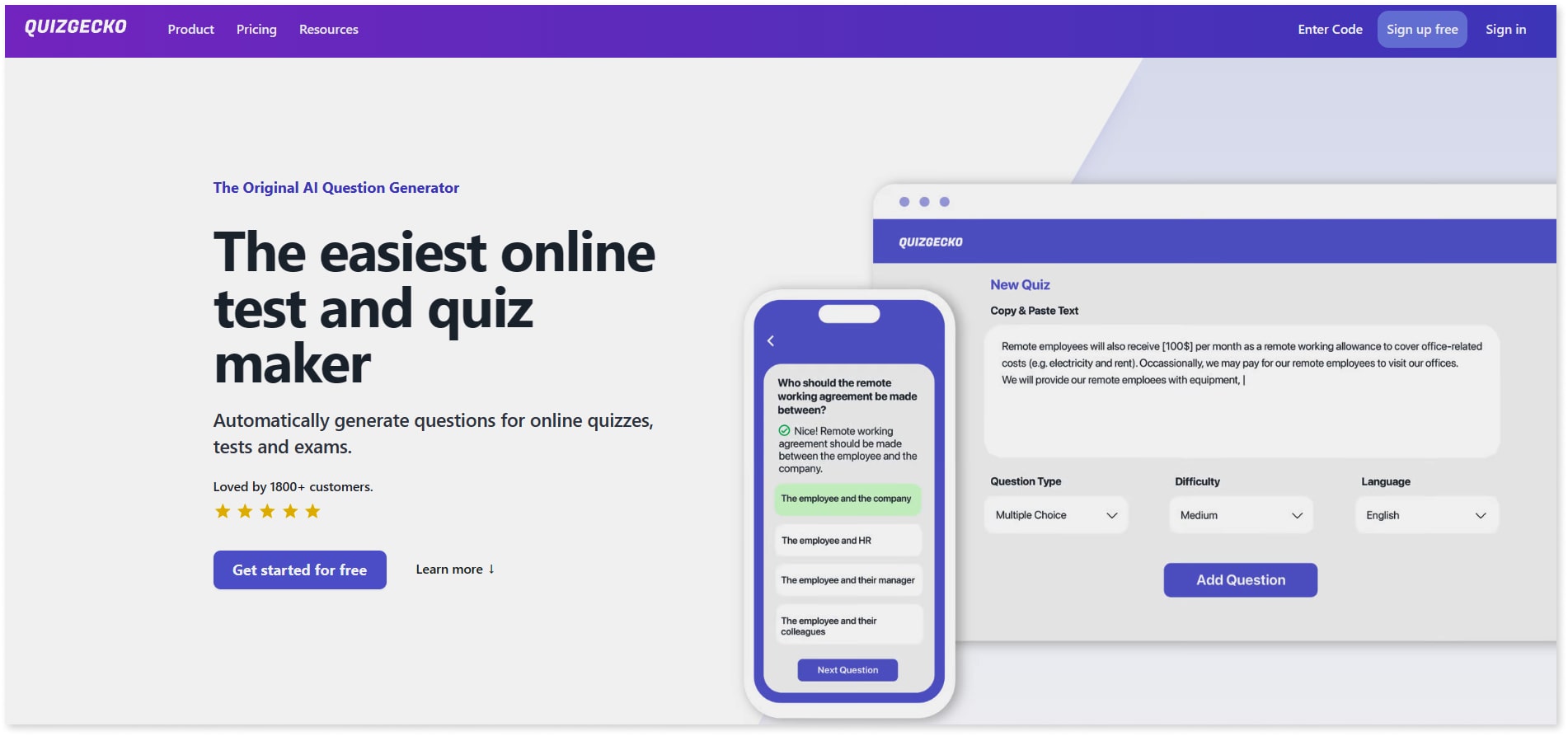 Free Online Quiz Makers