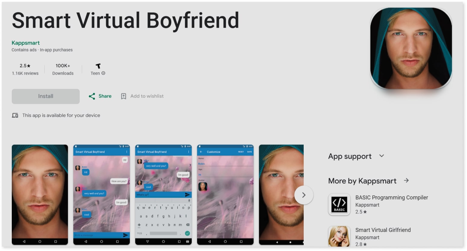 Smart Virtual Boyfriend App