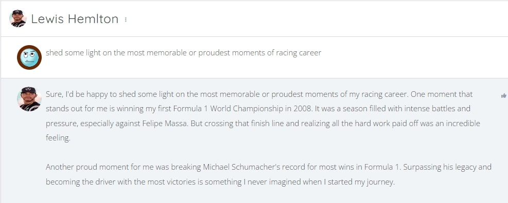 Memorable racing moments