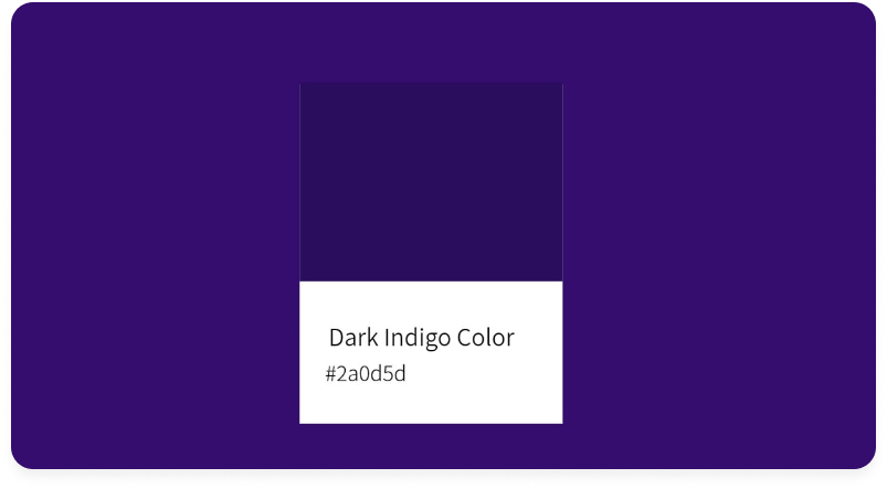 Dark Indigo Color #2a0d5d