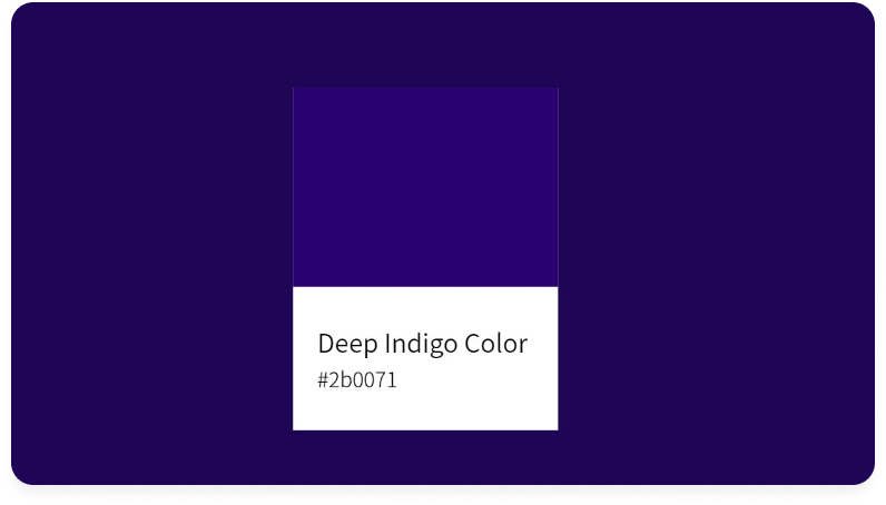 Deep Indigo Color #2b0071