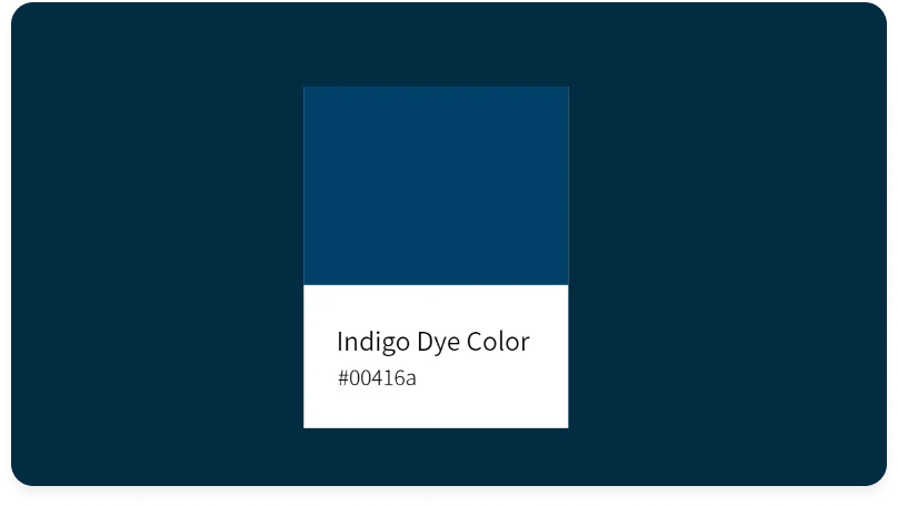 Indigo Dye Color #00416a