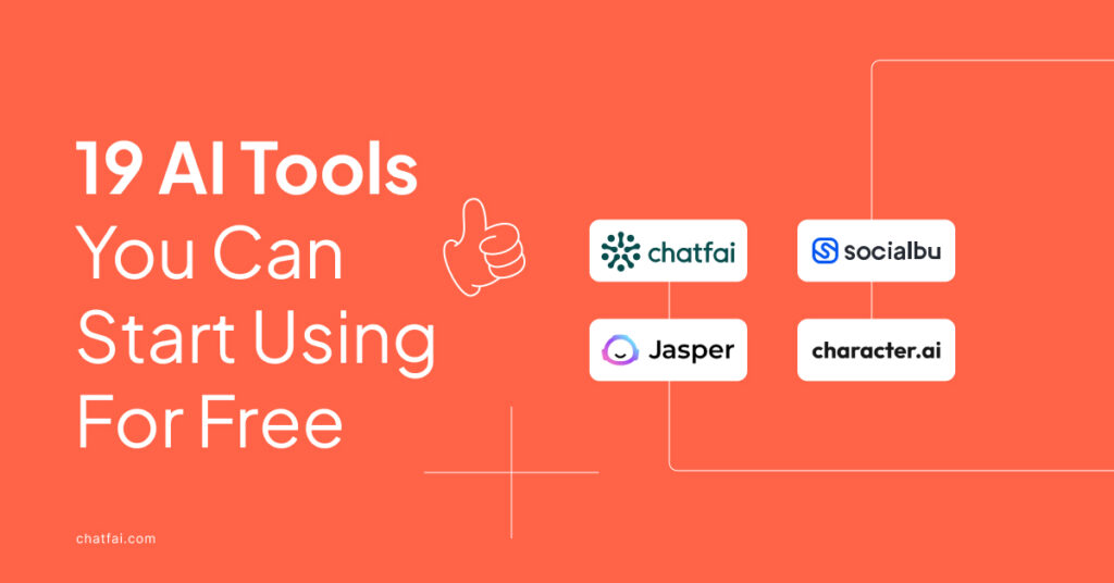 19 AI Tools You Can Use Free in 2024
