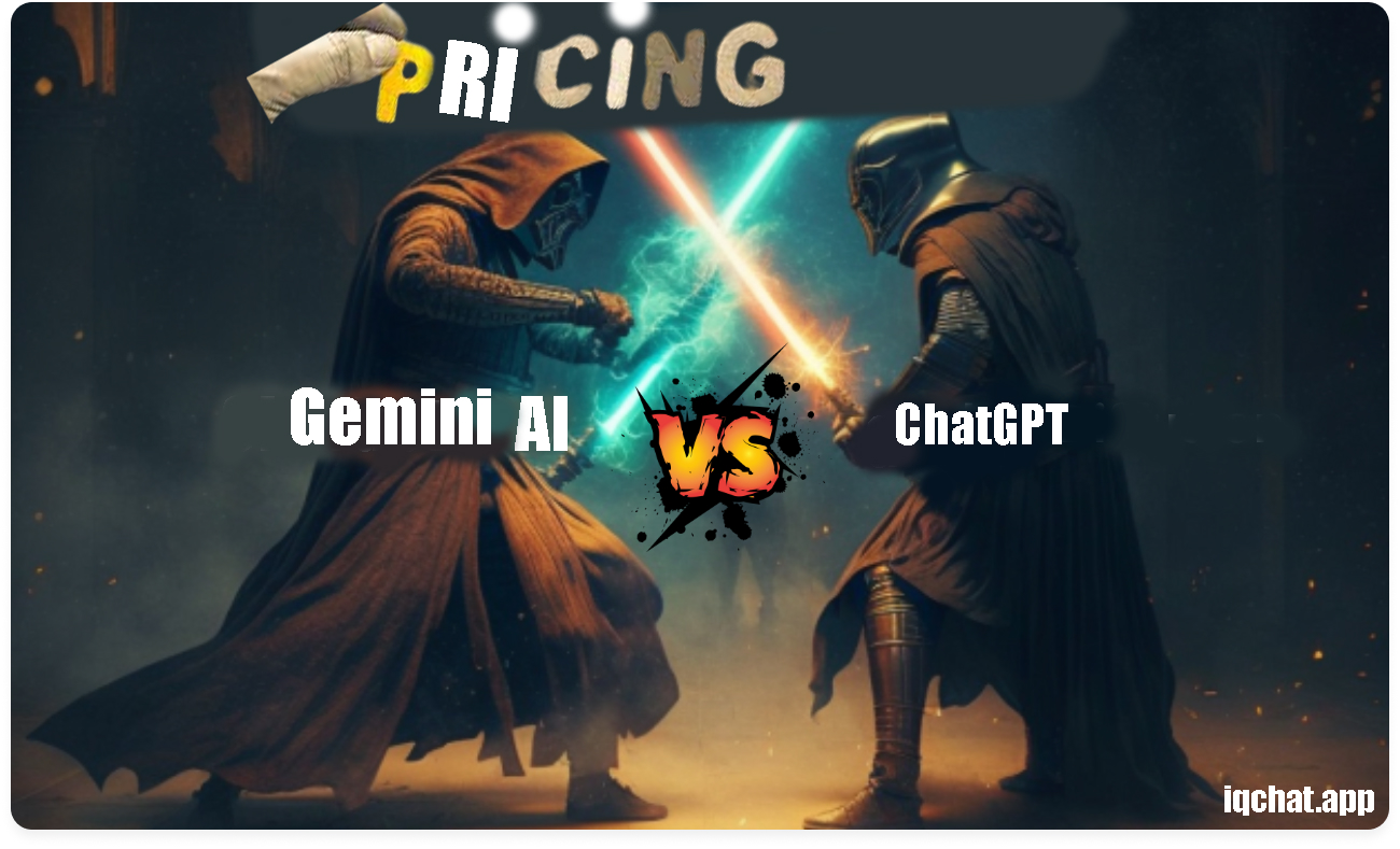 Gemini vs chatgpt pricing