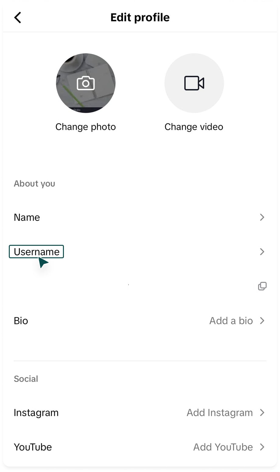 Change username