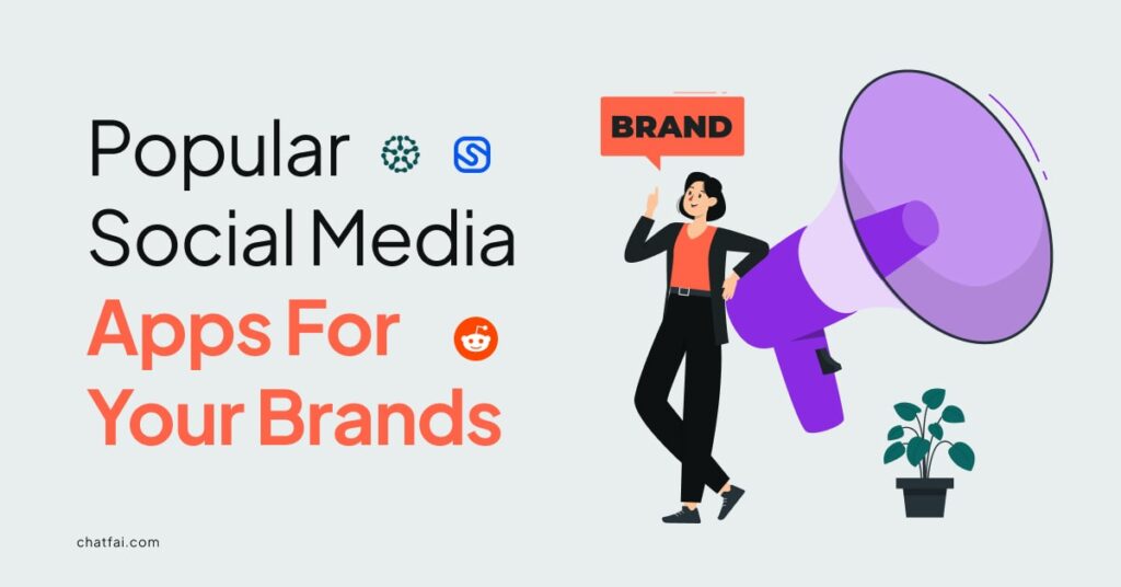 Top 20 socila media apps for brands