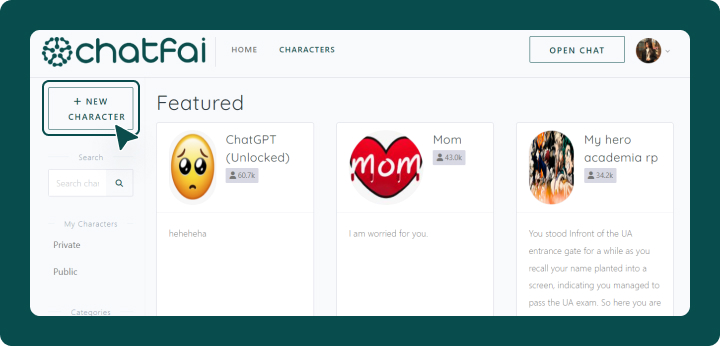 ChatFAI new character 