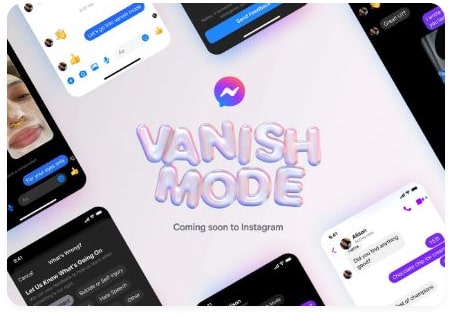 Vanish mode on Instagram