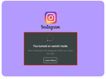 Instagram vanish feature