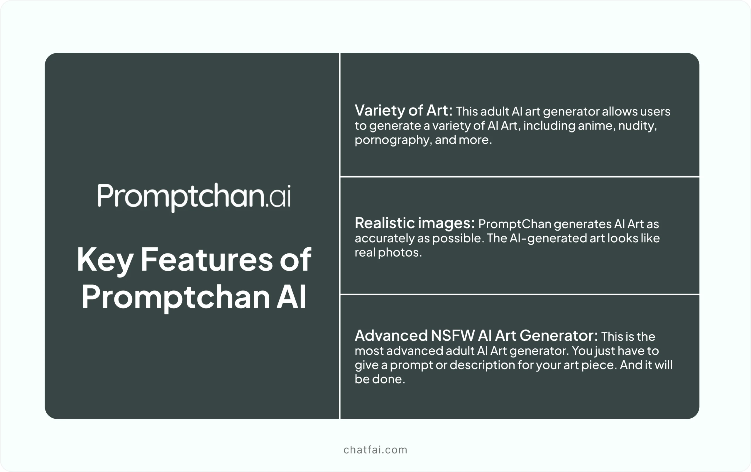 Key features of Promptchan AI 