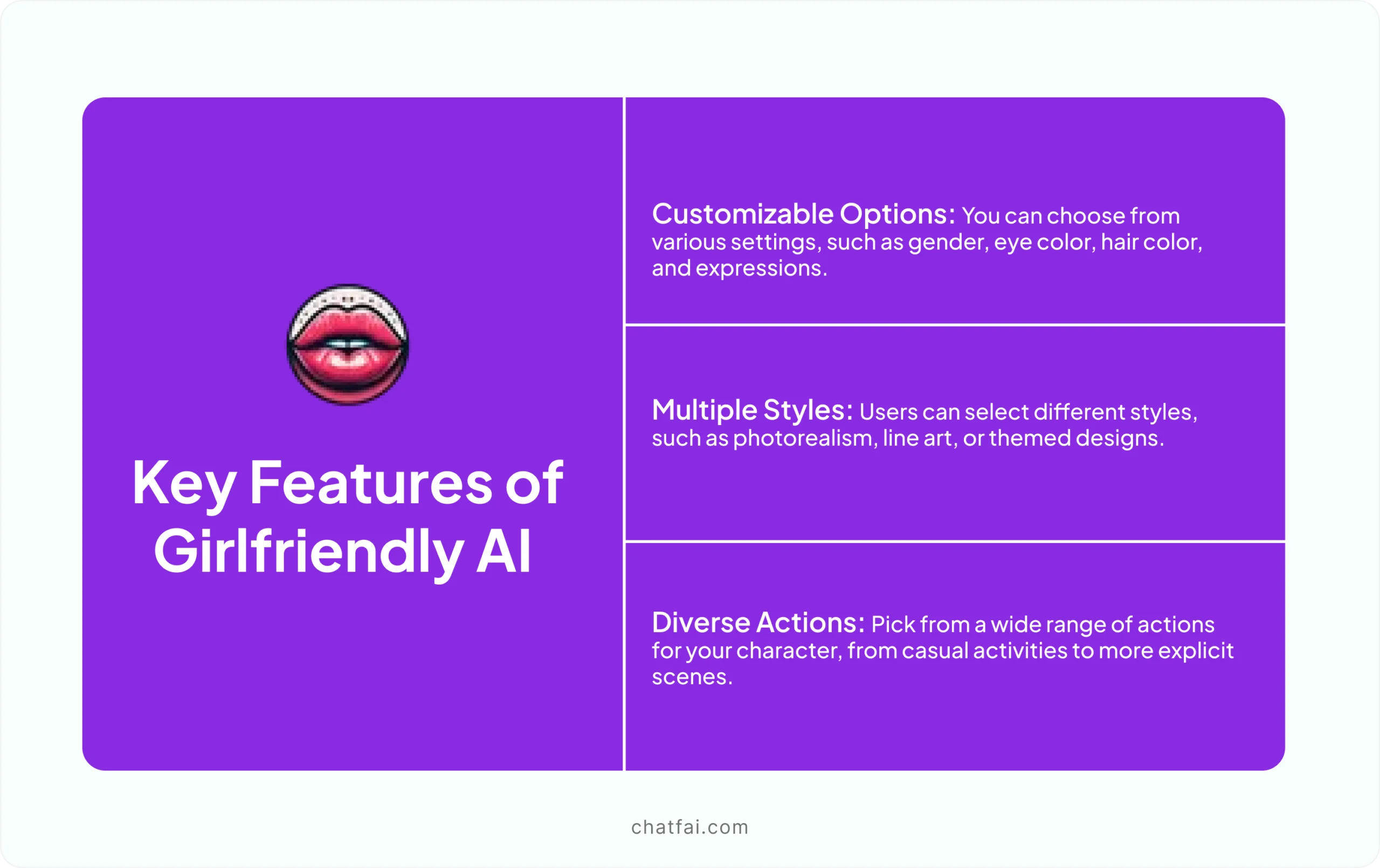 Key features of Girlfriendly AI 