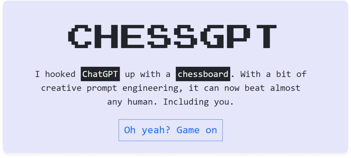 ChessGPT