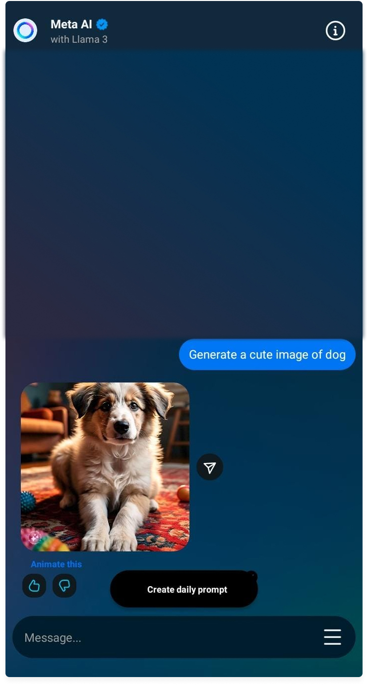 Meta AI Image Generator Instagram 