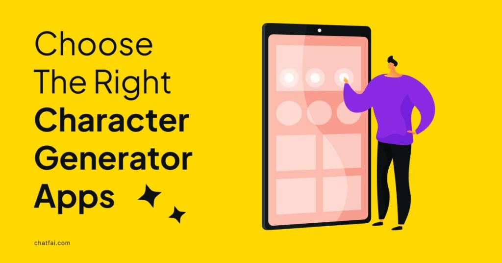Choose character generator apps