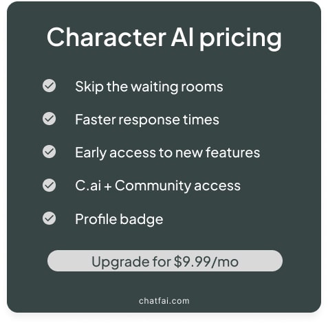 Character AI pricing