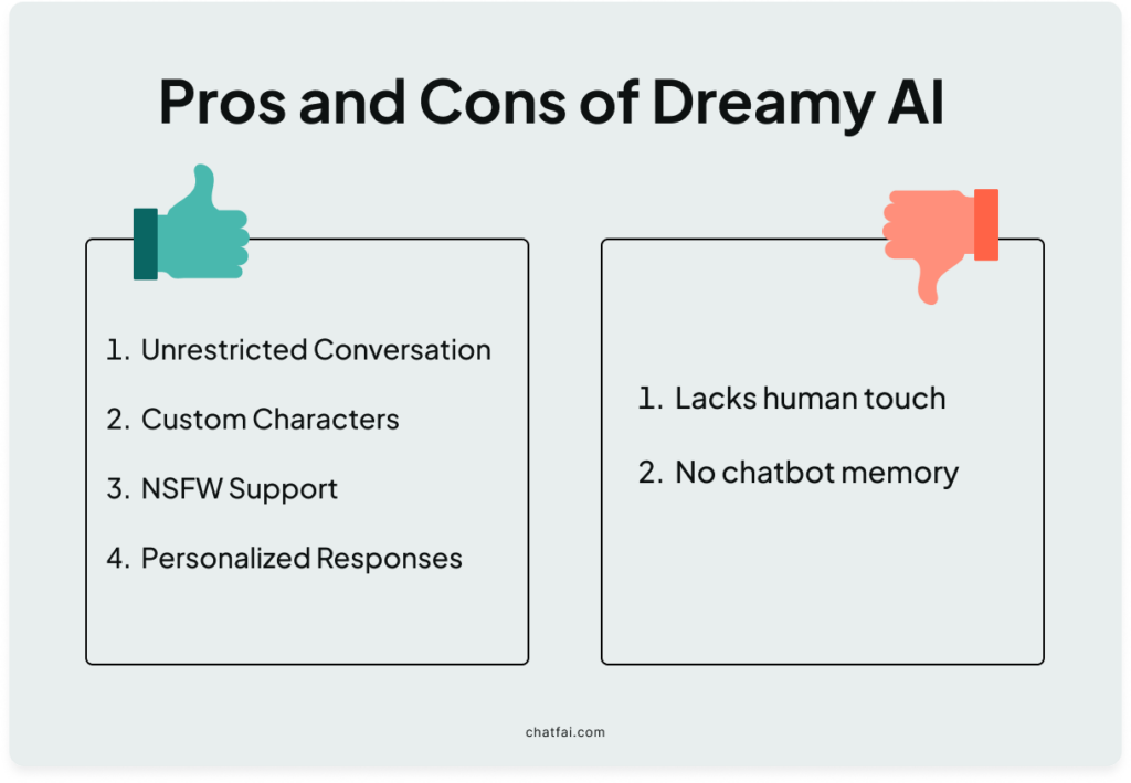 Pros and Cons Dreamy AI