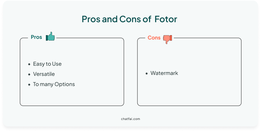 Pros and Cons of Fotor 