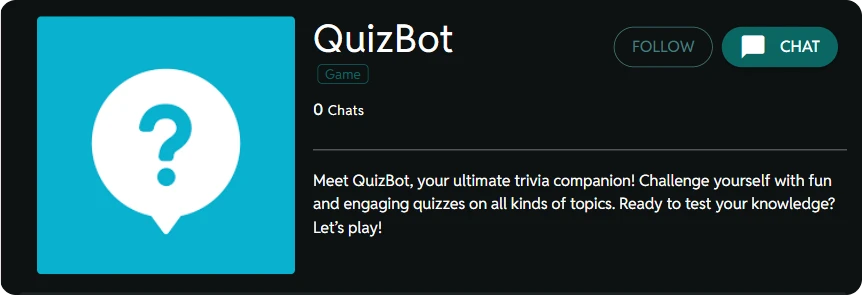 Quiz Games or QuizBot