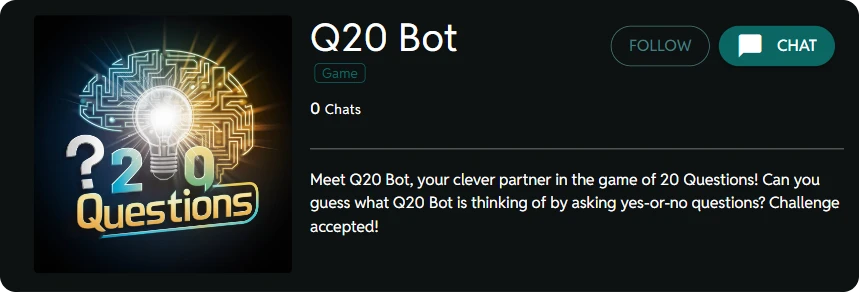 20 Questions Bot