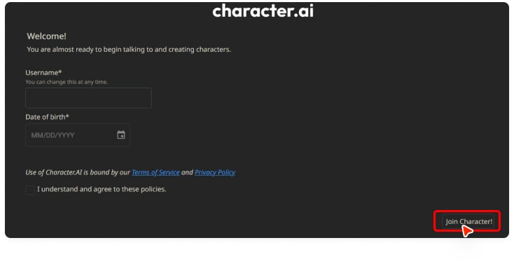 character creation 