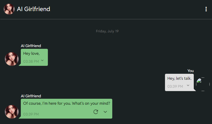 ai girlfriend chat 