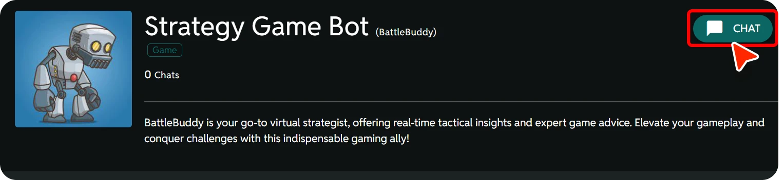 Talking to Strategy Game Bot