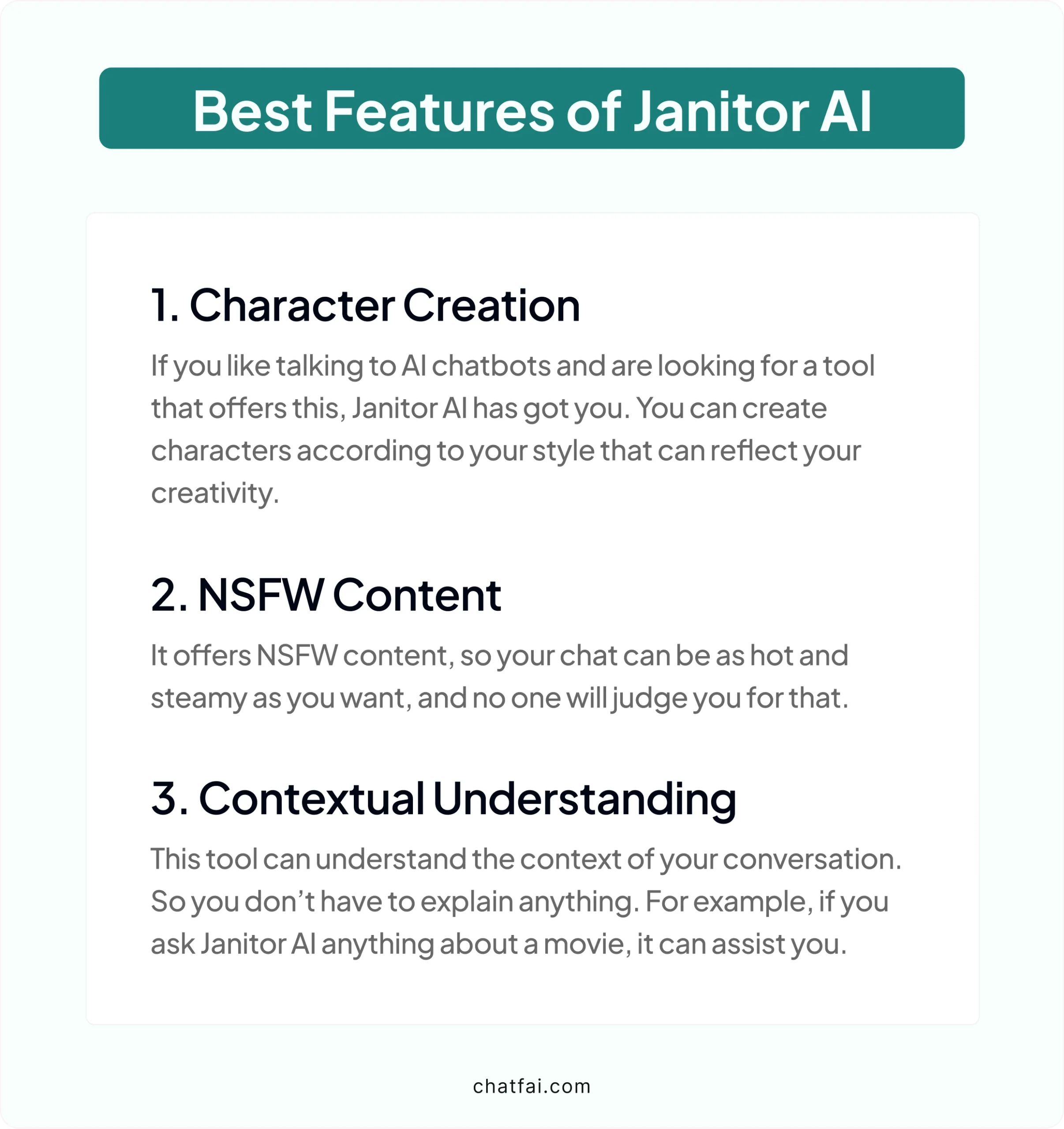 Best Features of Janitor AI 