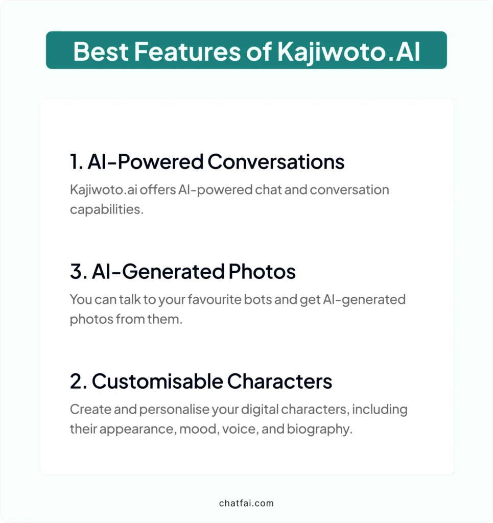 Best Features of Kajiwoto.AI