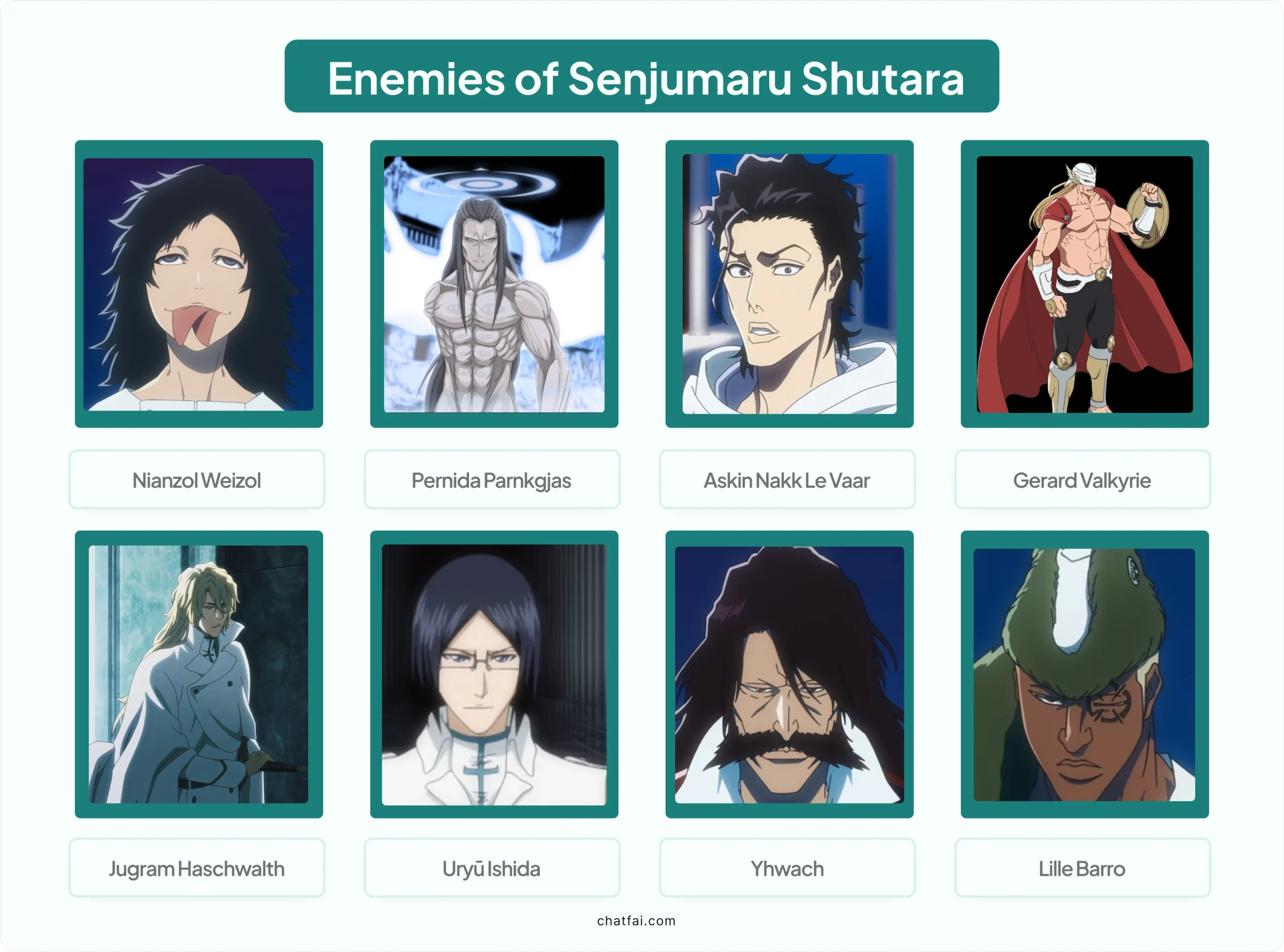 enemies of Senjumaru 