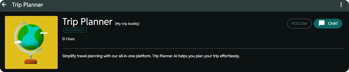 AI trip planner