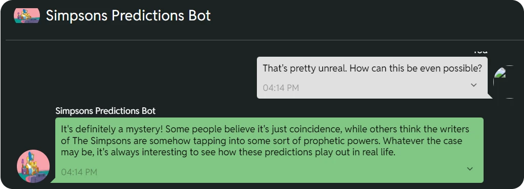 Chat with Simpsons AI