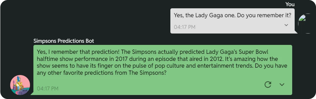 Chat with Simpsons AI