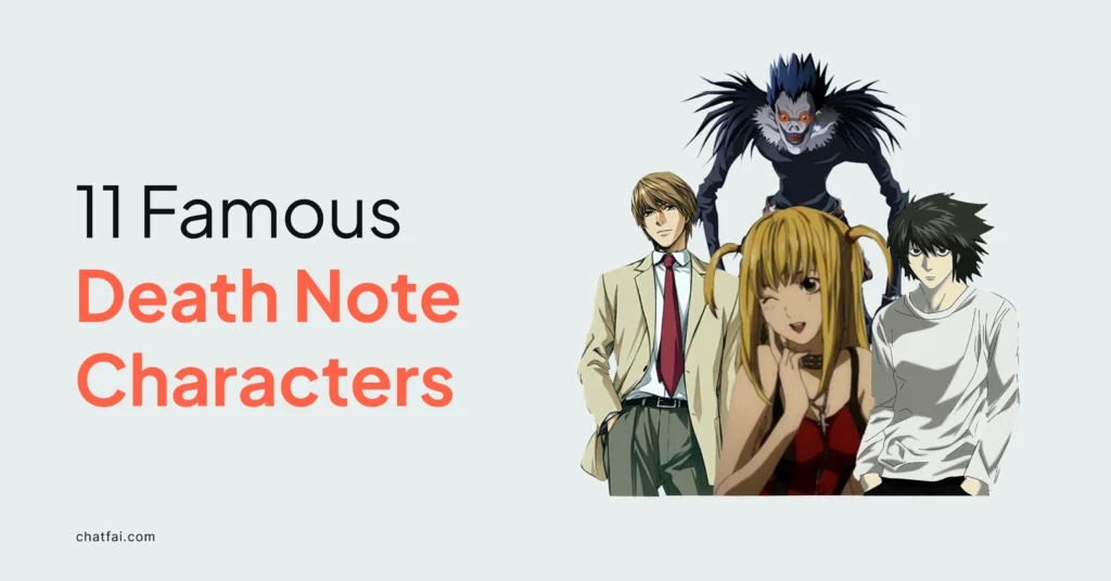 11 Famous death note characters