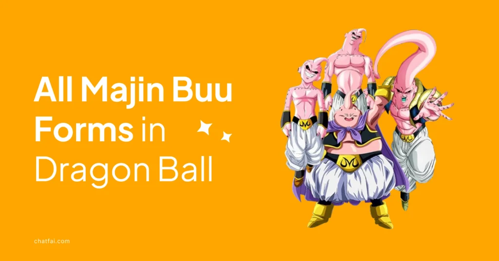 All Majin Buu Forms in Dragon Ball