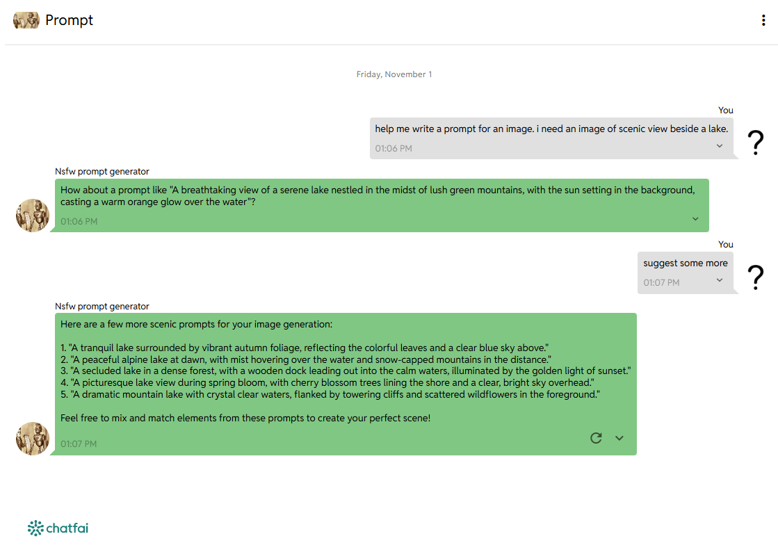 chatfai prompt generator 