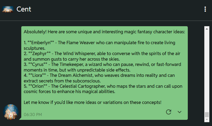 magic fantasy character ideas